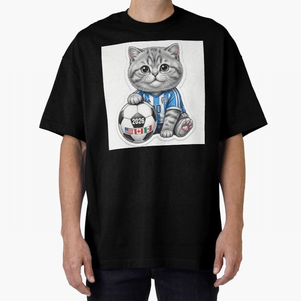 Cute Soccer Kitten #10 - FIFA 2026 World Cup Fan Art Classic T-Shirt Honor the Beautiful Game during FIFA World Cup 2026 for Fans of Messi and England, France and Netherlands, Bringing Sports Nostalgia, International Competition, Famous Players and