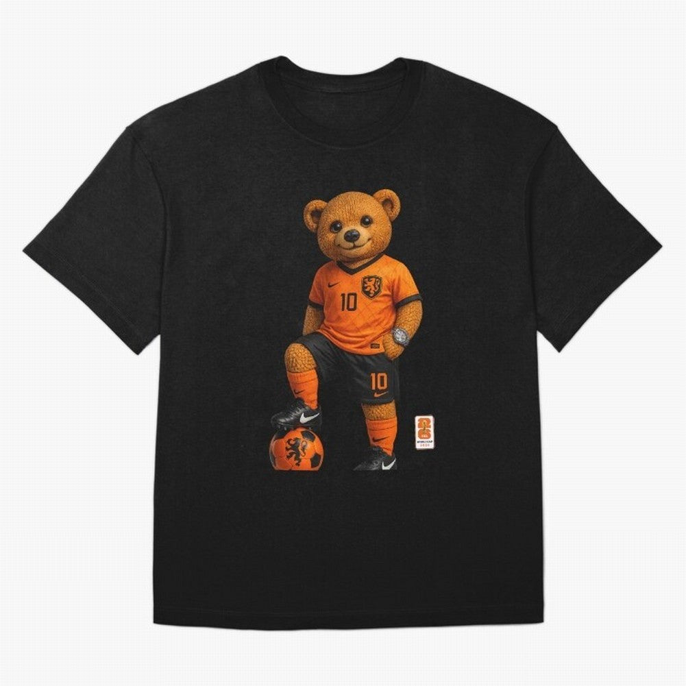 Netherlands Soccer Bear World Cup Teddy Bear Classic T-Shirt Upgrade FIFA World Cup 2026 Inspired by Neymar, France and Portugal Energy, Vintage Soccer Flavor, Modern Football Stars, National Flags and Final Night Emotion; Great for Supporters Who