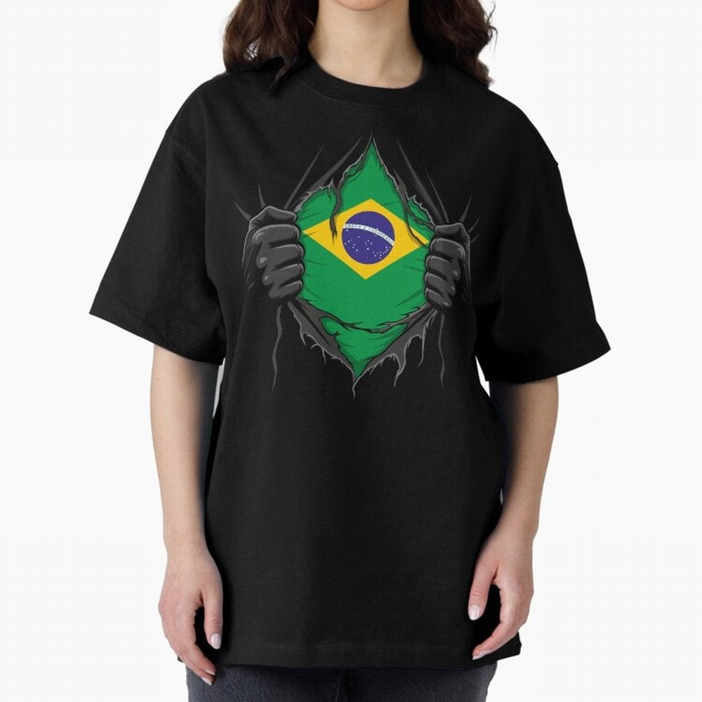 Brazil Flag - National Team Fans Classic T-Shirt Turn Up for Match Day Hype around FIFA World Cup 2026, CR7, Argentina, France and Brazil, Fan Favorite Moments, National Team Passion, Big Match Drama and Soccer History; Ideal for Football Dads,