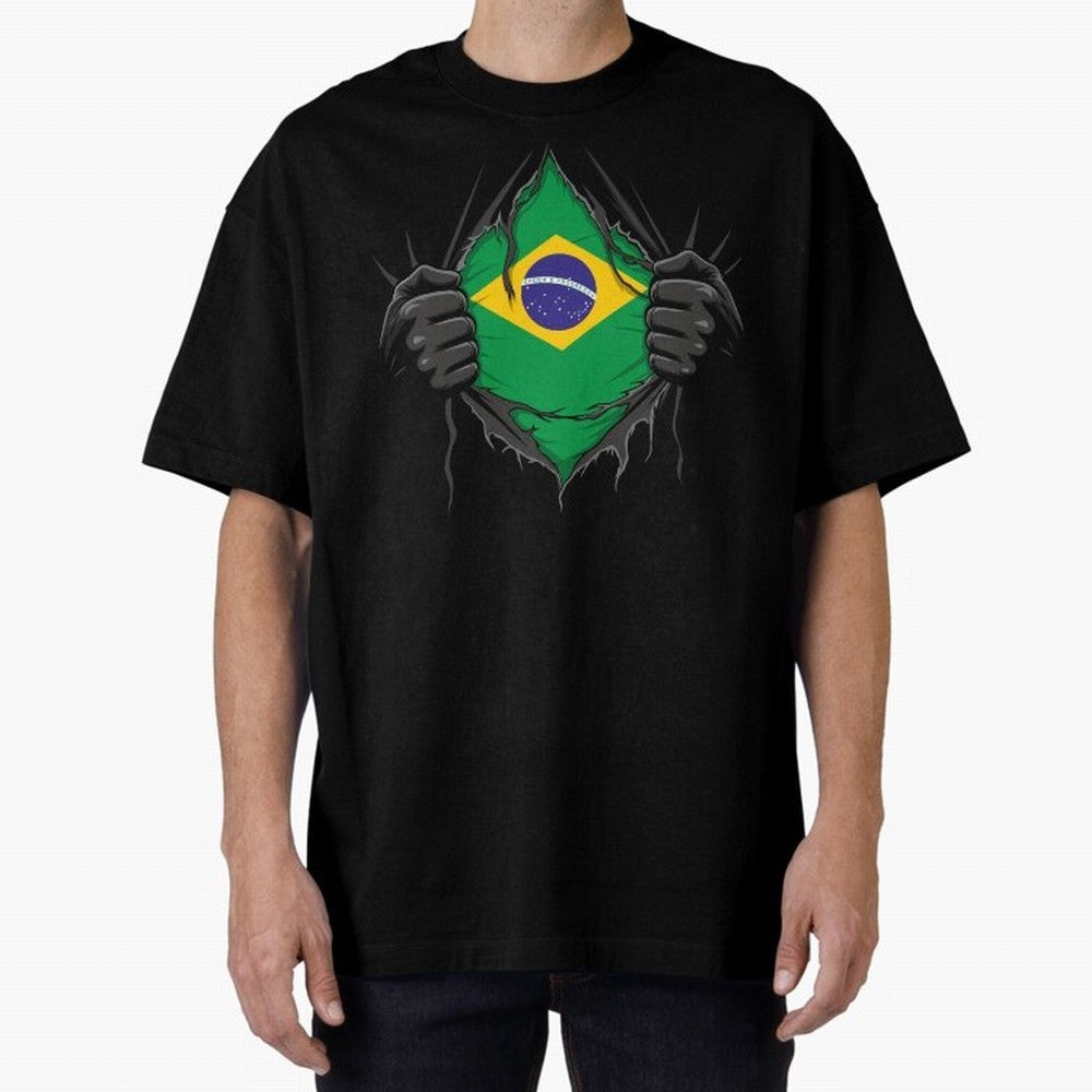 Brazil Flag - National Team Fans Classic T-Shirt Turn Up for Match Day Hype around FIFA World Cup 2026, CR7, Argentina, France and Brazil, Fan Favorite Moments, National Team Passion, Big Match Drama and Soccer History; Ideal for Football Dads,