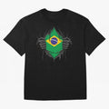 Brazil Flag - National Team Fans Classic T-Shirt Turn Up for Match Day Hype around FIFA World Cup 2026, CR7, Argentina, France and Brazil, Fan Favorite Moments, National Team Passion, Big Match Drama and Soccer History; Ideal for Football Dads,