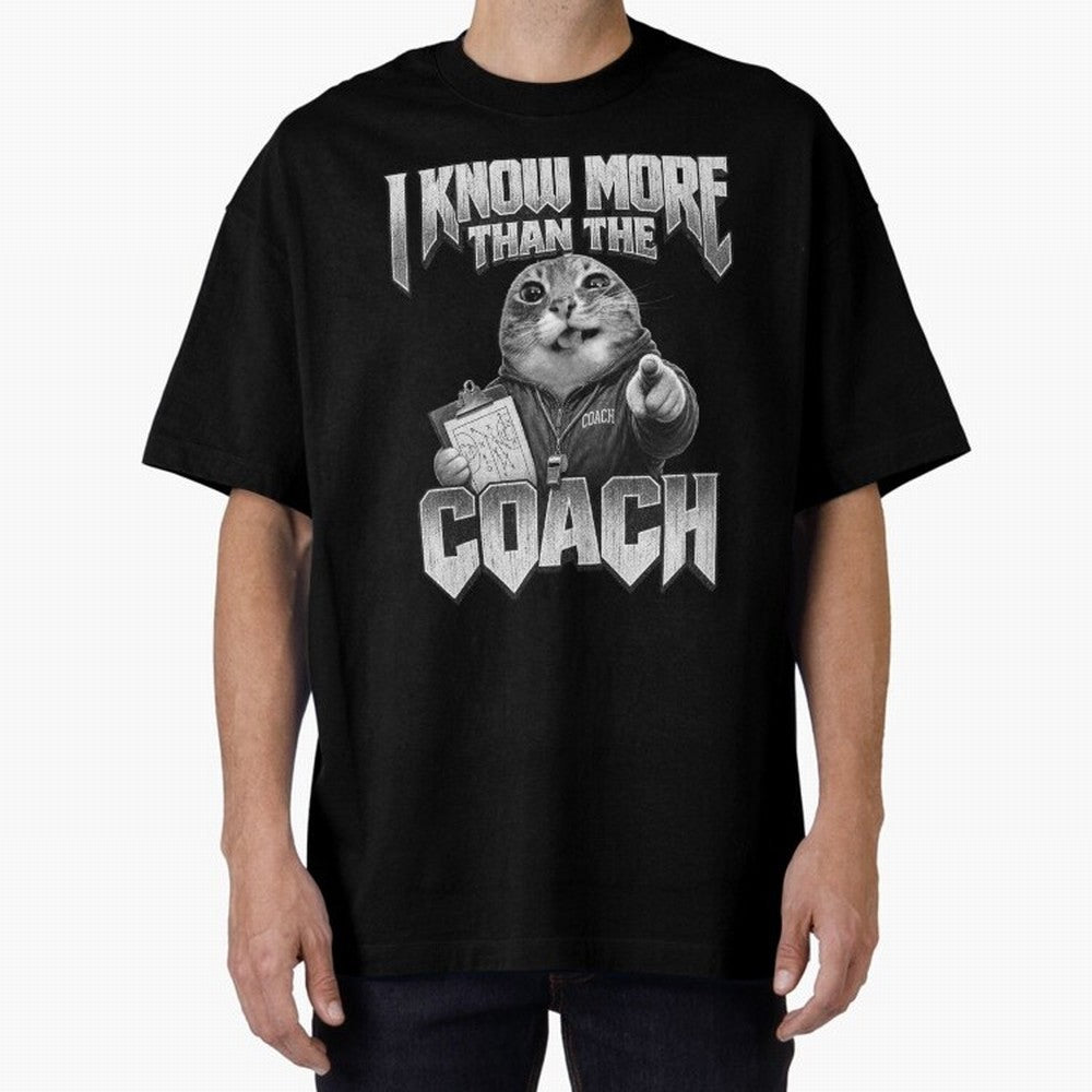 I Know More Than The Coach Funny World Cup 2026 Meme USA Soccer Fan Silly Cat Classic T-Shirt Bring a Champion Mindset to FIFA World Cup 2026 Spirit, Inspired by Germany, Messi, Neymar and Mbappe, Football History, Final Match Energy, Crowd Noise