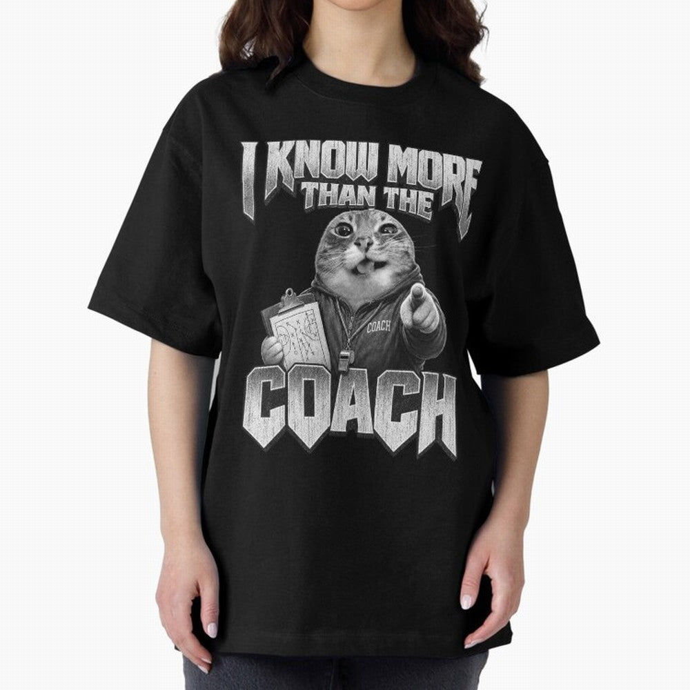 I Know More Than The Coach Funny World Cup 2026 Meme USA Soccer Fan Silly Cat Classic T-Shirt Bring a Champion Mindset to FIFA World Cup 2026 Spirit, Inspired by Germany, Messi, Neymar and Mbappe, Football History, Final Match Energy, Crowd Noise
