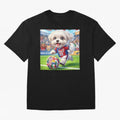 Cute Maltese Soccer Star - FIFA 2026 World Cup Edition Classic T-Shirt Celebrate the Magic of Match Day Hype around FIFA World Cup 2026, CR7 and Messi, Portugal, Spain and Germany, Retro Football Energy, Iconic Rivalries, Trophy Chase Drama and