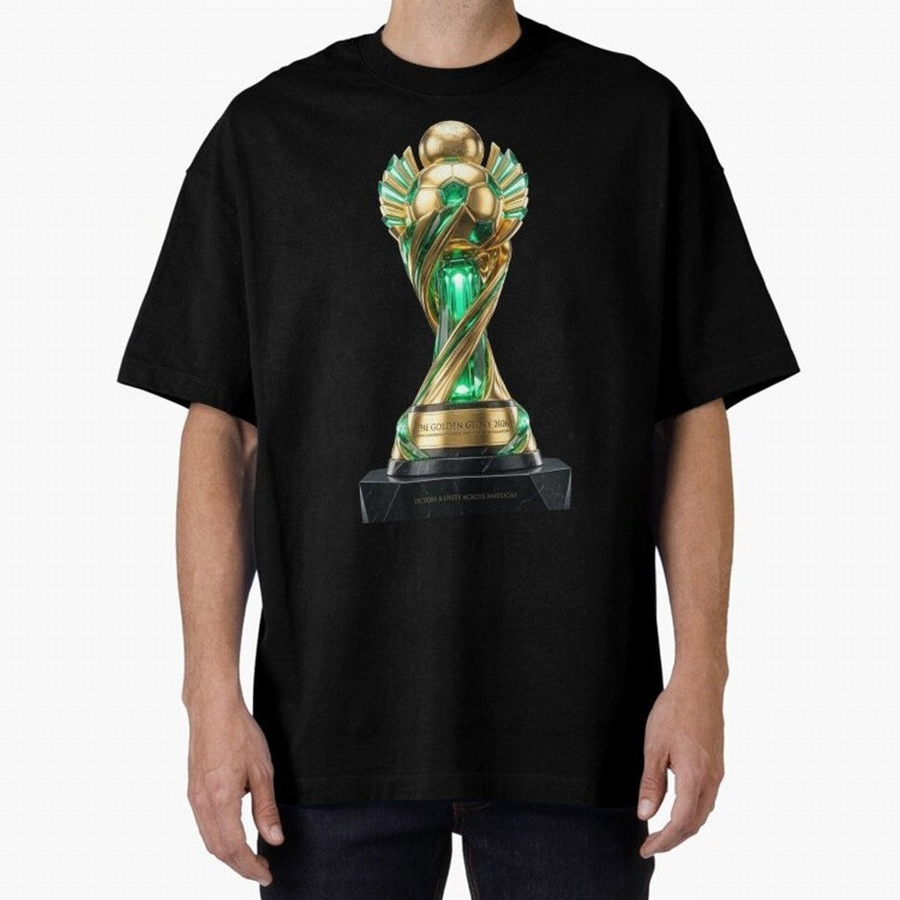 The Golden Glory 2026 - Futurist Soccer Trophy Classic T-Shirt Support Your Favorite Stars during FIFA World Cup 2026 USA Canada Mexico Driven by Messi, CR7 and Mbappe, France Energy, Stadium Chants, National Pride, Trophy Dreams and Unforgettable