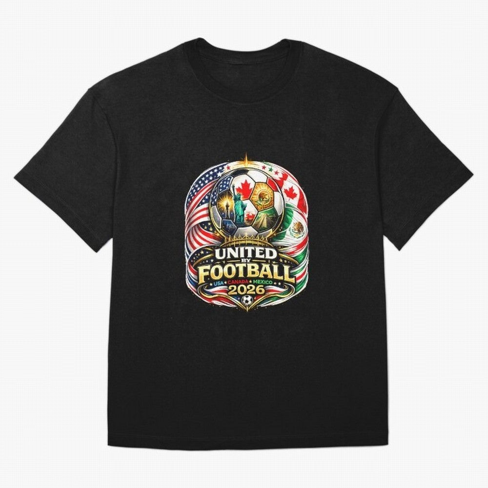 United By Football 2026 USA Canada Mexico Classic T-Shirt Experience the Global Stage of Match Day Hype around FIFA World Cup 2026, Cristiano Ronaldo, Portugal, Spain and Germany, Supporter Pride, Iconic Celebrations, Legendary Names and Global