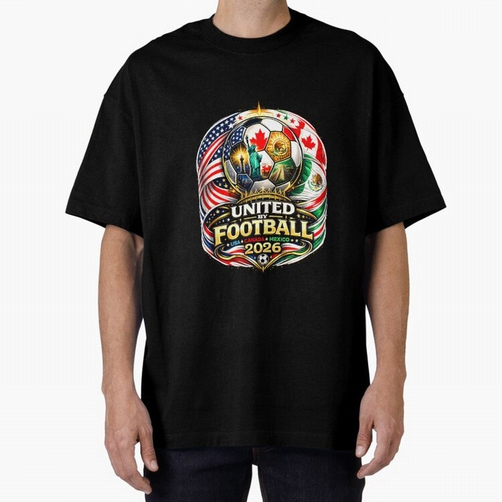 United By Football 2026 USA Canada Mexico Classic T-Shirt Experience the Global Stage of Match Day Hype around FIFA World Cup 2026, Cristiano Ronaldo, Portugal, Spain and Germany, Supporter Pride, Iconic Celebrations, Legendary Names and Global