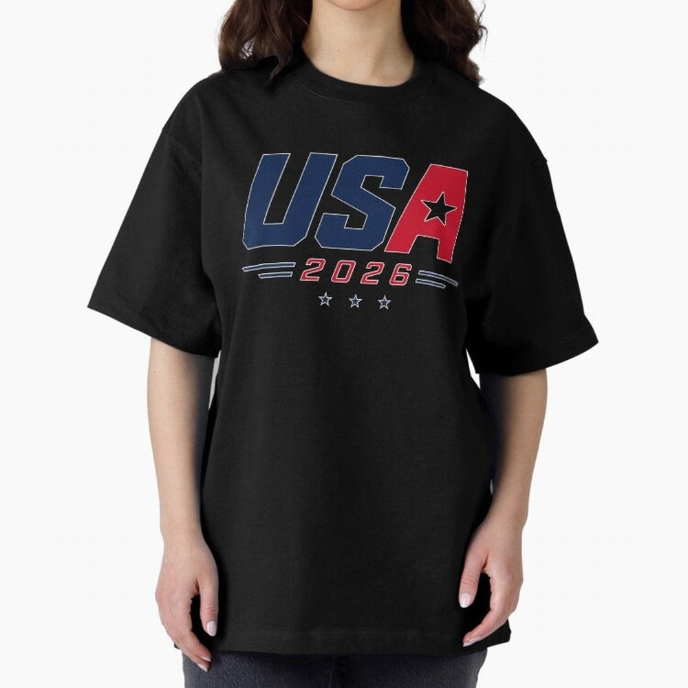 USA 2026 Soccer Fan Shirt | American Football Supporter Minimal Design Classic T-Shirt Celebrate Unforgettable Nights in Match Day Hype around FIFA World Cup 2026 Group Stage, Haaland and Mbappe, Argentina, Worldwide Fan Energy, Dramatic Goals,