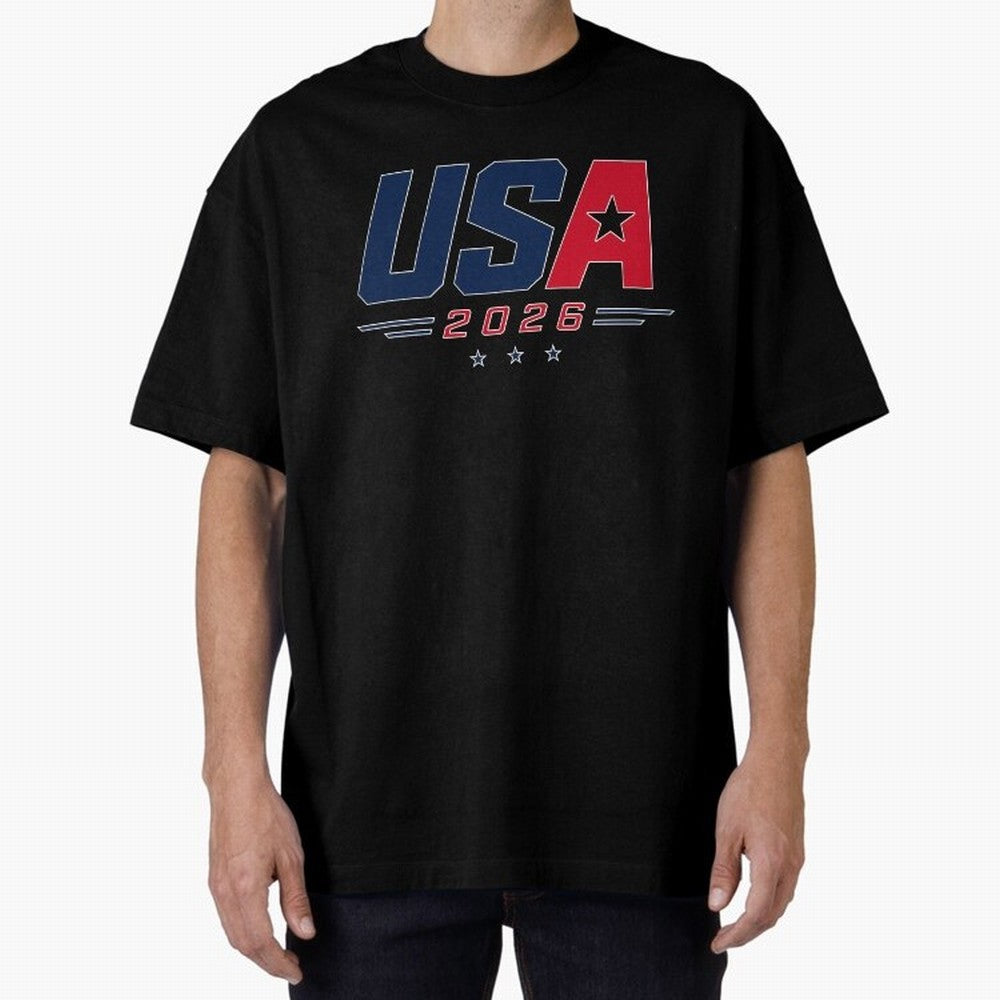 USA 2026 Soccer Fan Shirt | American Football Supporter Minimal Design Classic T-Shirt Celebrate Unforgettable Nights in Match Day Hype around FIFA World Cup 2026 Group Stage, Haaland and Mbappe, Argentina, Worldwide Fan Energy, Dramatic Goals,