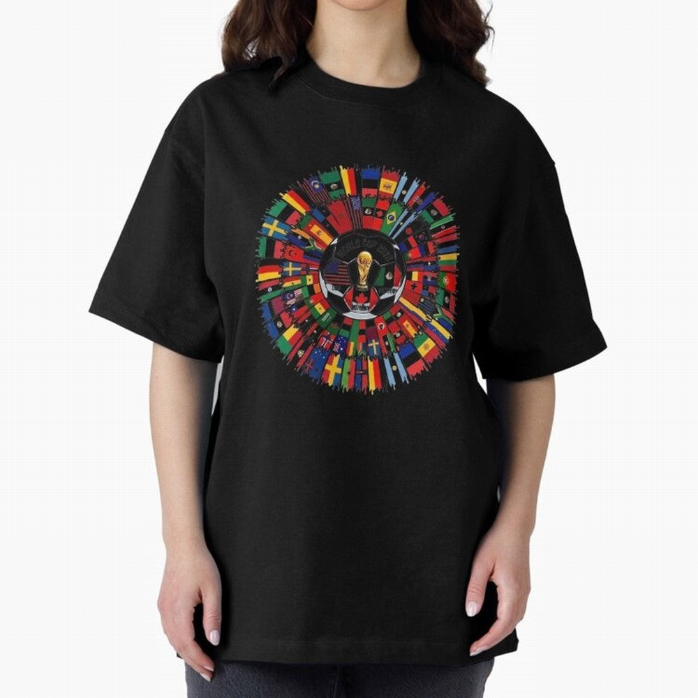 Vibrant 2026 World Cup International Flag Splash Classic T-Shirt Celebrate Soccer Greatness during FIFA World Cup 2026 Spirit, Capturing Portugal, Cristiano Ronaldo, Sports Nostalgia, International Competition, Famous Players and Unforgettable