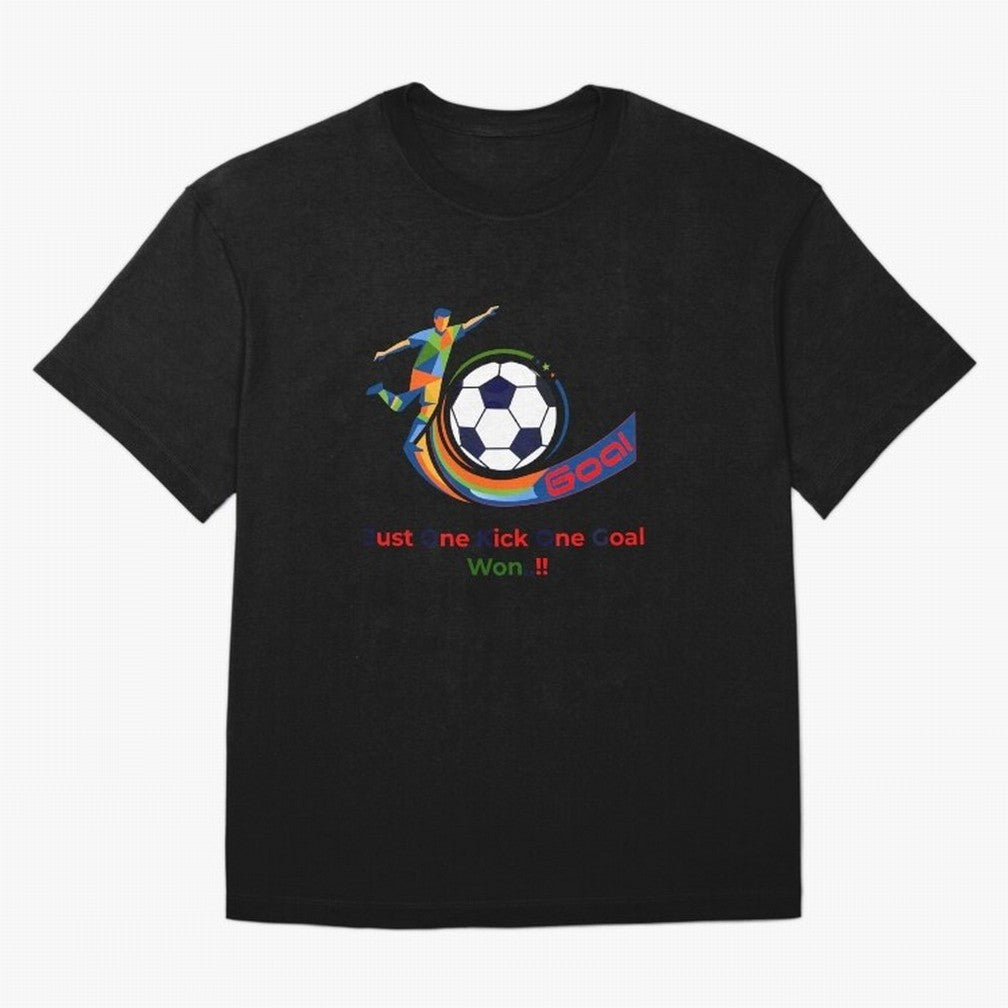 Football Striker Goal Celebration - Just One Kick Classic T-Shirt Make Memories around FIFA World Cup 2026 Group Stage for Fans of Haaland and Spain, Bringing Supporter Pride, Iconic Celebrations, Legendary Names and Global Match Day Energy;