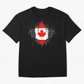 Canada Flag - National Team Fans Classic T-Shirt Honor the Beautiful Game during FIFA World Cup 2026 USA Canada Mexico for Fans of Mbappe and Neymar and Spain, Bringing Match Day Excitement, Supporter Culture, Golden Goals and Global Football