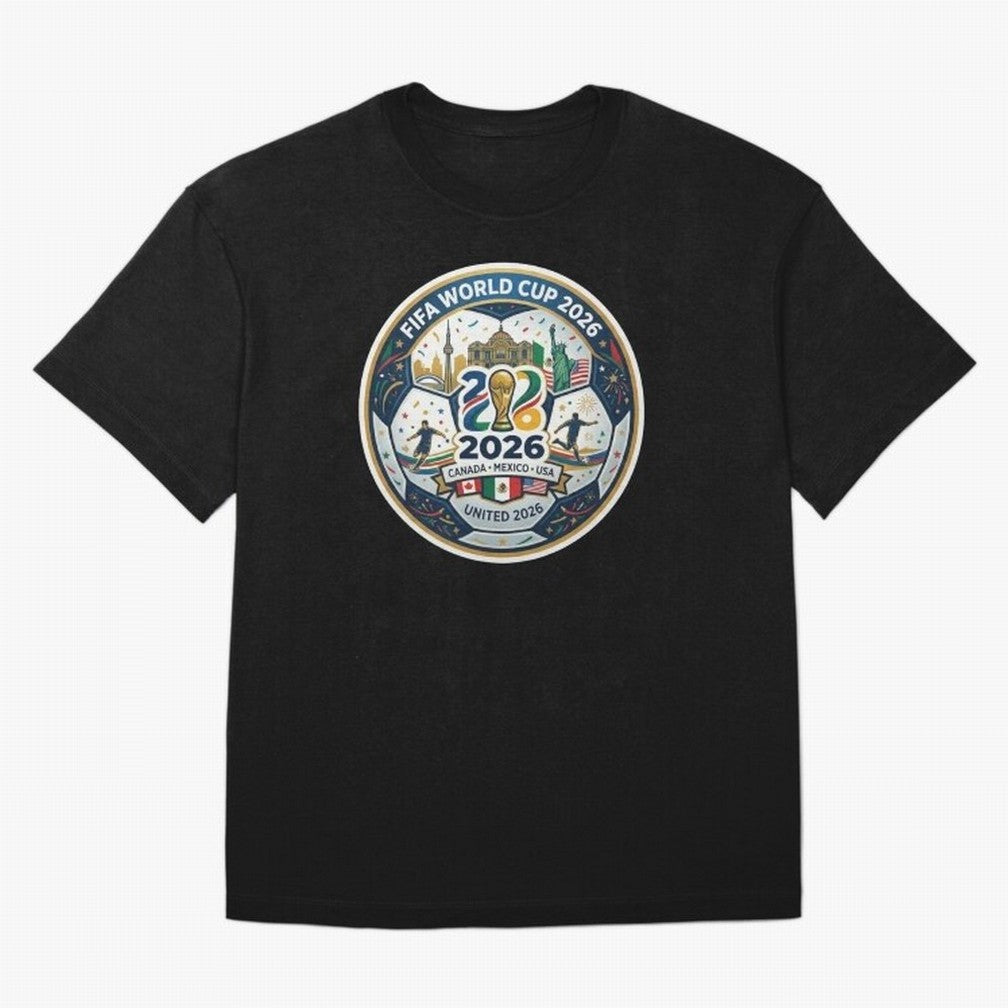 FIFA World Cup 2026 North America Commemorative Emblem Classic T-Shirt Relive Legendary Nights from the FIFA World Cup 2026 Group Stage Journey through Cristiano Ronaldo Highlights, France and Portugal Pride, Tournament Hype, Historic Matchups,