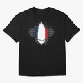 France Flag - National Team Fans Classic T-Shirt Stand Proud for Global Football Passion for FIFA World Cup 2026, Built around Mbappe and Neymar, England and Germany, Sports Nostalgia, International Competition, Famous Players and Unforgettable
