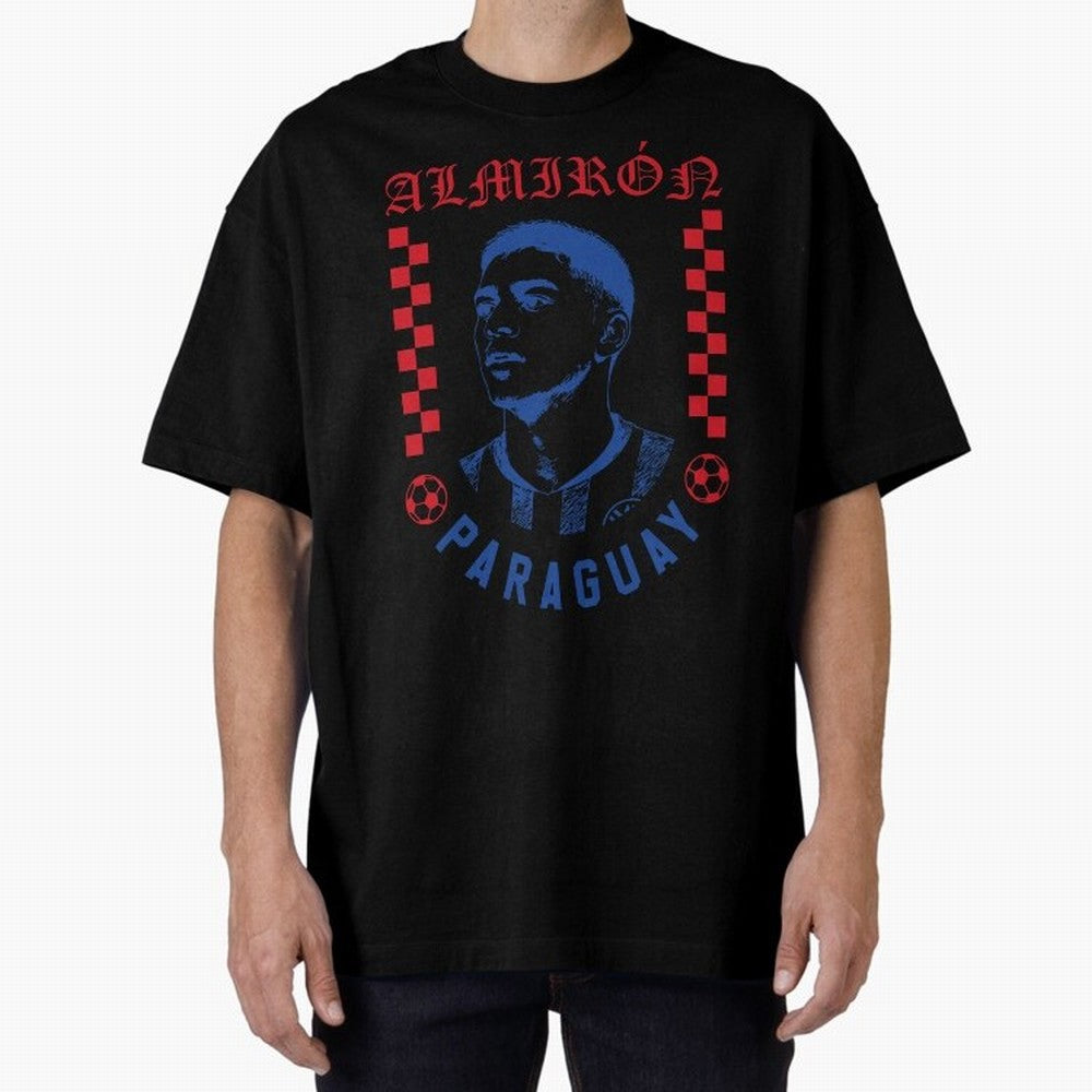 Almir¨®n Paraguay Soccer Legend Vintage Football Fan Graphic Classic T-Shirt Mark FIFA World Cup 2026 Spirit, Capturing England, France and Netherlands, Mbappe, Sports Nostalgia, International Competition, Famous Players and Unforgettable