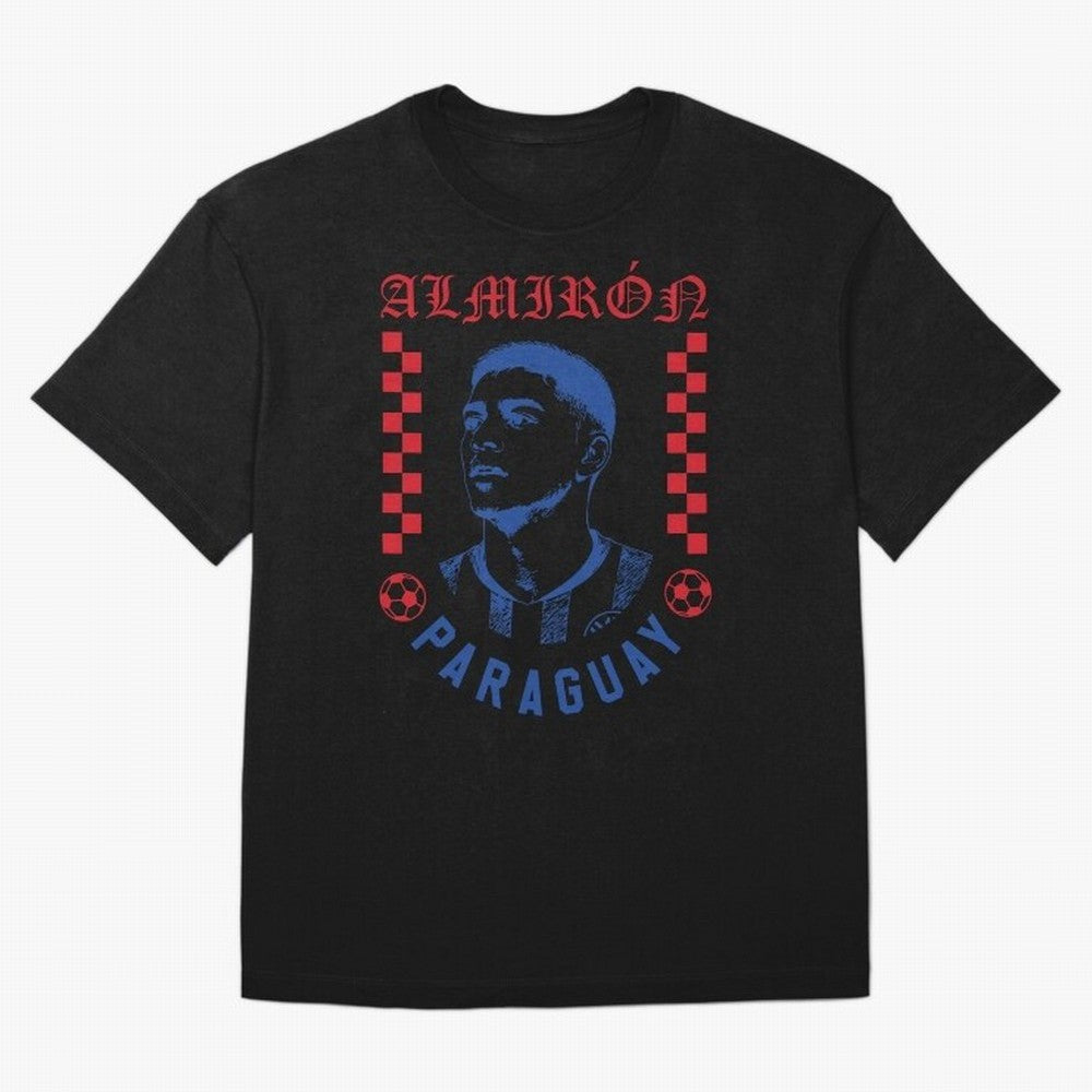 Almir¨®n Paraguay Soccer Legend Vintage Football Fan Graphic Classic T-Shirt Mark FIFA World Cup 2026 Spirit, Capturing England, France and Netherlands, Mbappe, Sports Nostalgia, International Competition, Famous Players and Unforgettable