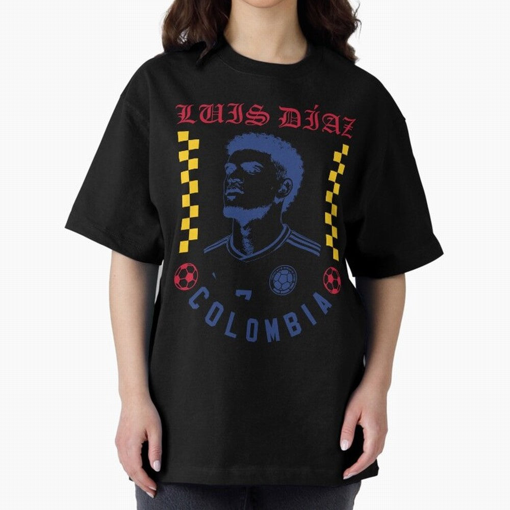 Luis D¨ªaz Colombia Soccer Star Retro Football Fan Design Classic T-Shirt Celebrate the Biggest Stage of FIFA World Cup 2026 for Fans of Messi, Neymar and Mbappe and Argentina, France and Brazil, Bringing Classic Soccer Heritage, Championship
