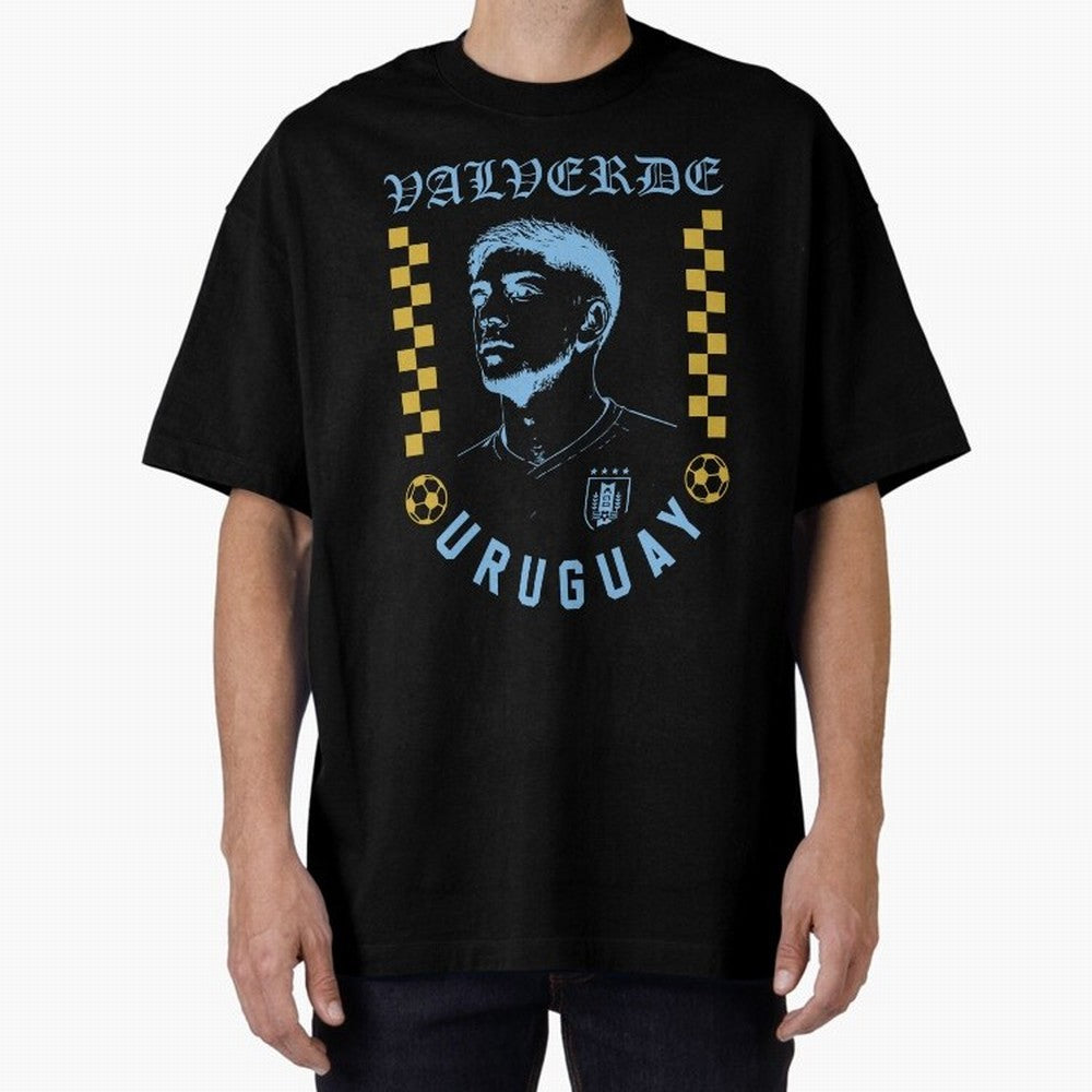 Valverde Uruguay Soccer Star Retro Football Fan Design Classic T-Shirt Honor the Football Icons of Match Day Hype around FIFA World Cup 2026 USA Canada Mexico, Messi and Cristiano Ronaldo, Argentina, Classic Soccer Heritage, Championship Pressure,