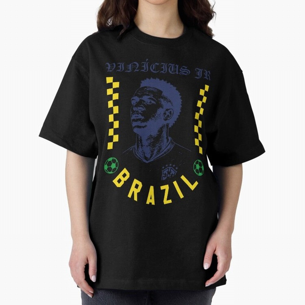Vin¨ªcius Jr Brazil Soccer Legend Retro Football Fan Design Classic T-Shirt Turn Up for the FIFA World Cup 2026 Journey through Messi, Neymar and Mbappe Highlights, France and Portugal Pride, Championship Spirit, Famous Goals, Roaring Crowds and