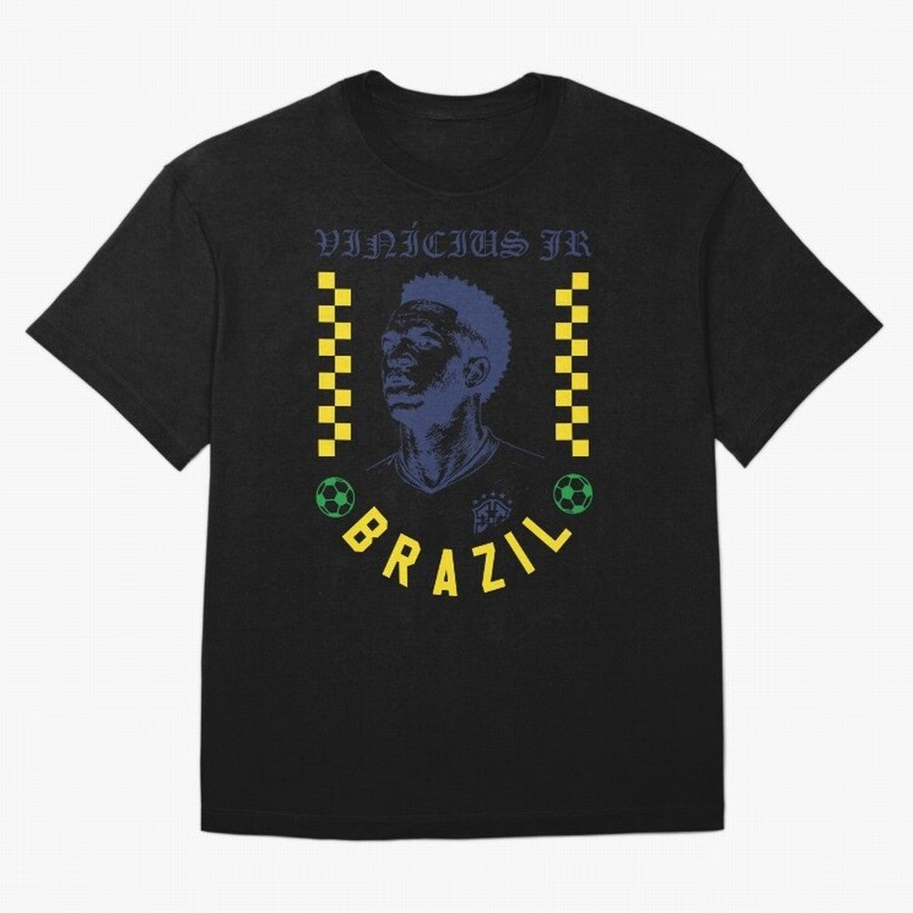 Vin¨ªcius Jr Brazil Soccer Legend Retro Football Fan Design Classic T-Shirt Turn Up for the FIFA World Cup 2026 Journey through Messi, Neymar and Mbappe Highlights, France and Portugal Pride, Championship Spirit, Famous Goals, Roaring Crowds and
