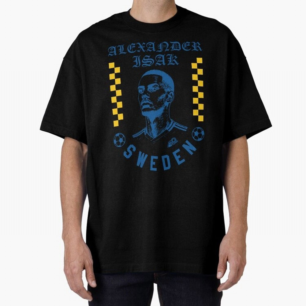 Alexander Isak Sweden Soccer Star Retro Football Fan Design Classic T-Shirt Feel the Trophy Chase of Global Football Passion for FIFA World Cup 2026, Filled with Cristiano Ronaldo, Haaland and CR7, Portugal, Vintage Soccer Flavor, Modern Football