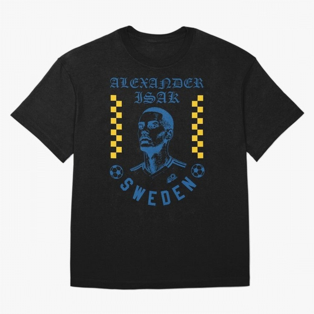 Alexander Isak Sweden Soccer Star Retro Football Fan Design Classic T-Shirt Feel the Trophy Chase of Global Football Passion for FIFA World Cup 2026, Filled with Cristiano Ronaldo, Haaland and CR7, Portugal, Vintage Soccer Flavor, Modern Football