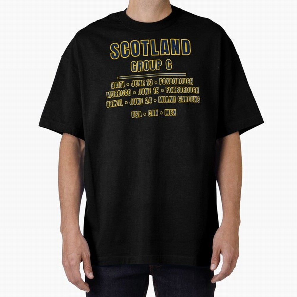 Scotland World Cup 2026 Fixtures T-Shirt ¨C Group C Football Shirt Classic T-Shirt Bring Trophy Dreams to the FIFA World Cup 2026 Group Stage Journey through Mbappe and Neymar Highlights, Portugal, Spain and Germany Pride, Classic Soccer Heritage,