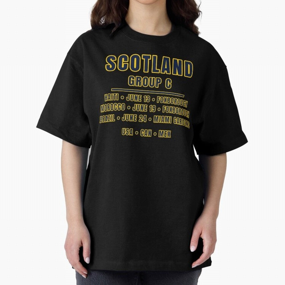 Scotland World Cup 2026 Fixtures T-Shirt ¨C Group C Football Shirt Classic T-Shirt Bring Trophy Dreams to the FIFA World Cup 2026 Group Stage Journey through Mbappe and Neymar Highlights, Portugal, Spain and Germany Pride, Classic Soccer Heritage,