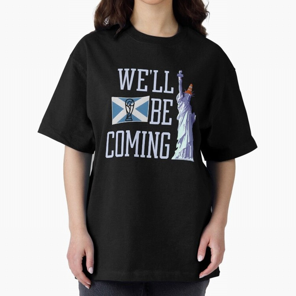 Scotland Football, Tartan Army ¡°We¡¯ll Be Coming¡±, Funny Statue of Liberty Classic T-Shirt Celebrate Unforgettable Nights in Match Day Hype around FIFA World Cup 2026 Group Stage, Cristiano Ronaldo, Haaland and CR7, England, France and