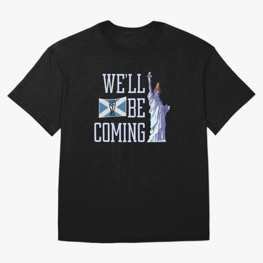 Scotland Football, Tartan Army ¡°We¡¯ll Be Coming¡±, Funny Statue of Liberty Classic T-Shirt Celebrate Unforgettable Nights in Match Day Hype around FIFA World Cup 2026 Group Stage, Cristiano Ronaldo, Haaland and CR7, England, France and