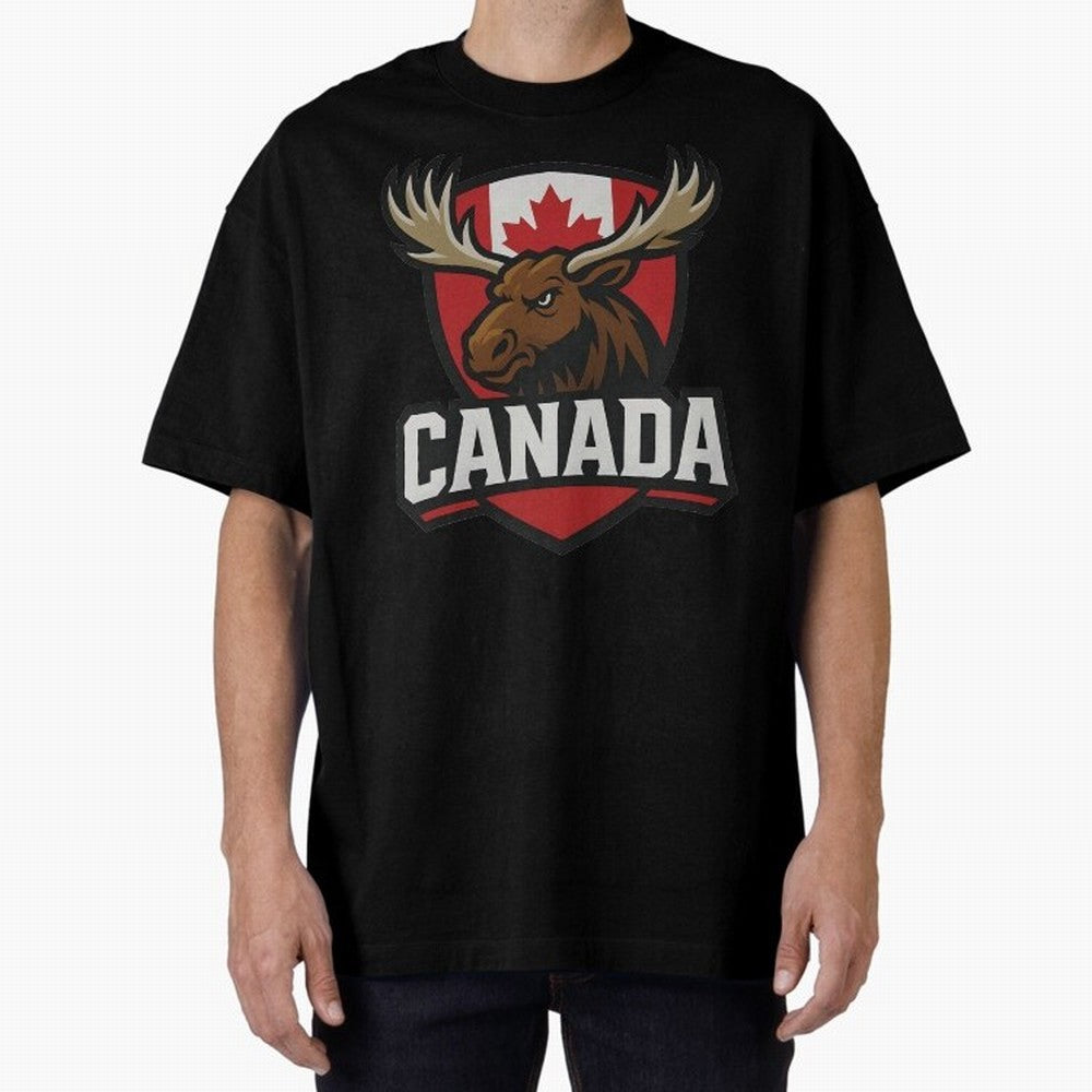 Canada Moose Sports Logo T-Shirt ¨C Canadian Flag Maple Leaf Emblem | 2026 World Cup Supporter Classic T-Shirt Honor the FIFA World Cup 2026 USA Canada Mexico Journey through Messi, Neymar and Mbappe Highlights, Argentina and Brazil Pride, Match