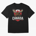 Canada Moose Sports Logo T-Shirt ¨C Canadian Flag Maple Leaf Emblem | 2026 World Cup Supporter Classic T-Shirt Honor the FIFA World Cup 2026 USA Canada Mexico Journey through Messi, Neymar and Mbappe Highlights, Argentina and Brazil Pride, Match