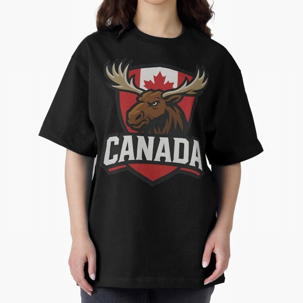 Canada Moose Sports Logo T-Shirt ¨C Canadian Flag Maple Leaf Emblem | 2026 World Cup Supporter Classic T-Shirt Honor the FIFA World Cup 2026 USA Canada Mexico Journey through Messi, Neymar and Mbappe Highlights, Argentina and Brazil Pride, Match