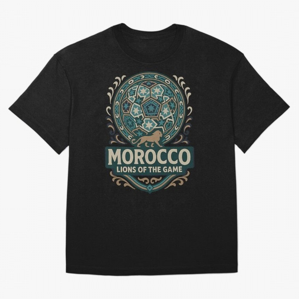 Morocco Lions Of The Game Classic T-Shirt Follow the Road to FIFA World Cup 2026 for Fans of Messi and Cristiano Ronaldo and France and Portugal, Bringing Football Passion, Legendary Performances, Festival Vibes and Supporter Community; Ideal for