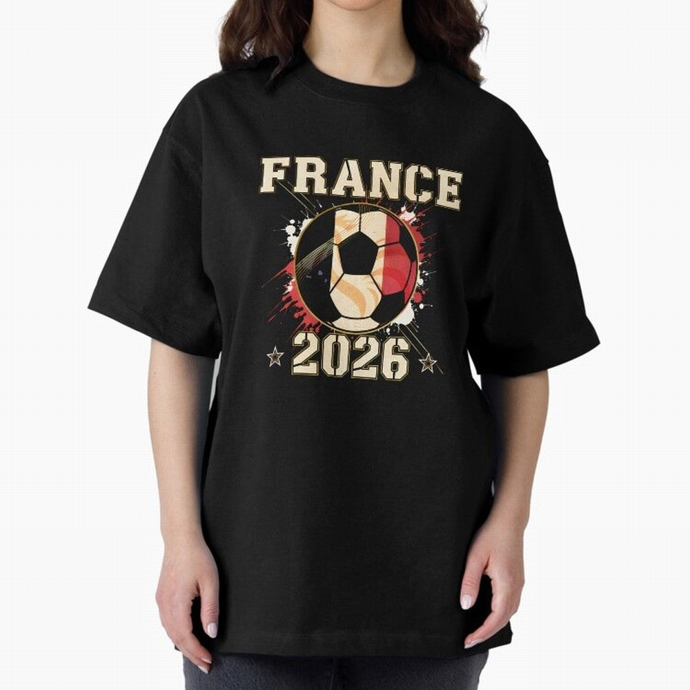 Front Print France Soccer World Cup 2026 - French Fan Gift T-Shirt_84561762 Classic T-Shirt Bring a Champion Mindset to FIFA World Cup 2026 Highlighting Cristiano Ronaldo, Haaland and CR7, Argentina and Brazil Energy, Vintage Soccer Flavor, Modern