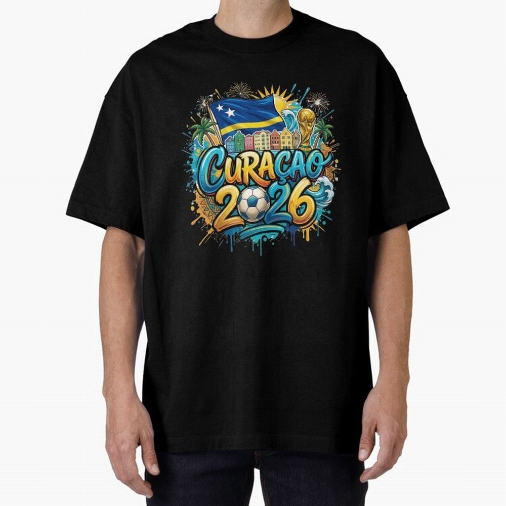 Curacao World Cup 2026 Football Legacy Classic T-Shirt Honor Football Greatness during Global Football Passion for FIFA World Cup 2026, Highlighting Cristiano Ronaldo, Haaland and CR7, France, Sports Nostalgia, International Competition, Famous