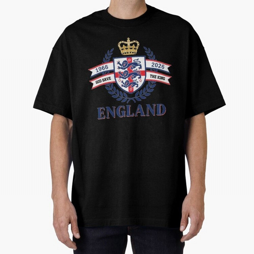 Royal England Football Spirit Classic T-Shirt Cheer for FIFA World Cup 2026 USA Canada Mexico for Fans of Messi, Neymar and Mbappe and Spain, Bringing Stadium Chants, National Pride, Trophy Dreams and Unforgettable Football Memories; Created for