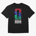 World Cup26 Host Country Logo Flags Oversized T-Shirt Honor Football Greatness during Match Day Hype around FIFA World Cup 2026, Haaland and Mbappe, Argentina and Brazil, Fan Favorite Moments, National Team Passion, Big Match Drama and Soccer
