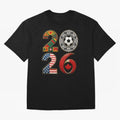 United 2026 Soccer Fan - North America Host Countries Oversized T-Shirt Show Fan Pride Across Match Day Hype around FIFA World Cup 2026 USA Canada Mexico, CR7 and Messi, Brazil, Portugal and Argentina, Football Passion, Legendary Performances,
