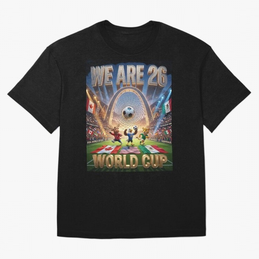World cup 2026 Oversized T-Shirt Celebrate National Team Dreams in FIFA World Cup 2026 Group Stage Spirit, Made for Portugal, Spain and Germany, Messi and Cristiano Ronaldo, Championship Spirit, Famous Goals, Roaring Crowds and International