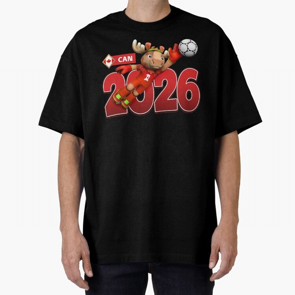 2026 World Cup Canada Oversized T-Shirt Create FIFA World Cup 2026 Group Stage for Fans of Messi, CR7 and Mbappe and England, Bringing Football Passion, Legendary Performances, Festival Vibes and Supporter Community; Ideal for Passionate Fans Who