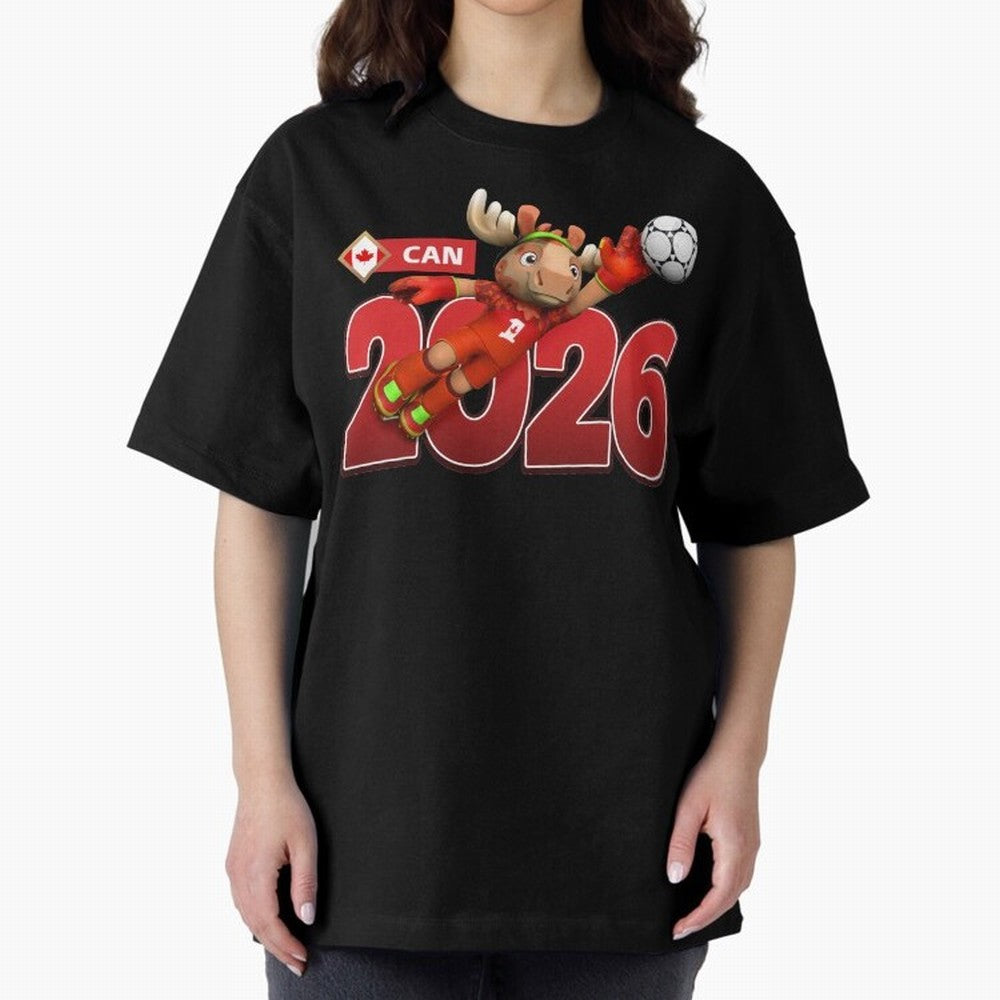2026 World Cup Canada Oversized T-Shirt Create FIFA World Cup 2026 Group Stage for Fans of Messi, CR7 and Mbappe and England, Bringing Football Passion, Legendary Performances, Festival Vibes and Supporter Community; Ideal for Passionate Fans Who