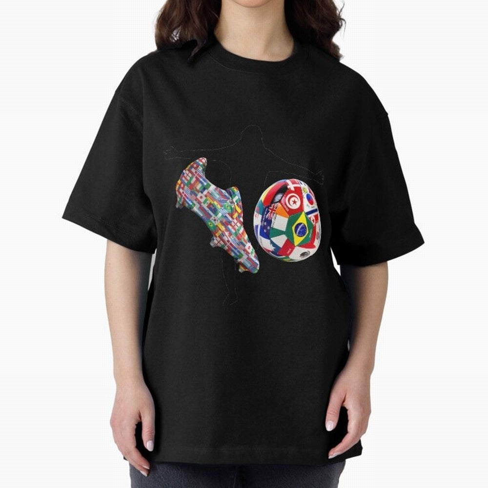 world cup Oversized T-Shirt Bring Global Tournament Vibes to FIFA World Cup 2026 Group Stage for Fans of CR7 and Argentina, France and Brazil, Bringing Supporter Pride, Iconic Celebrations, Legendary Names and Global Match Day Energy; Made for