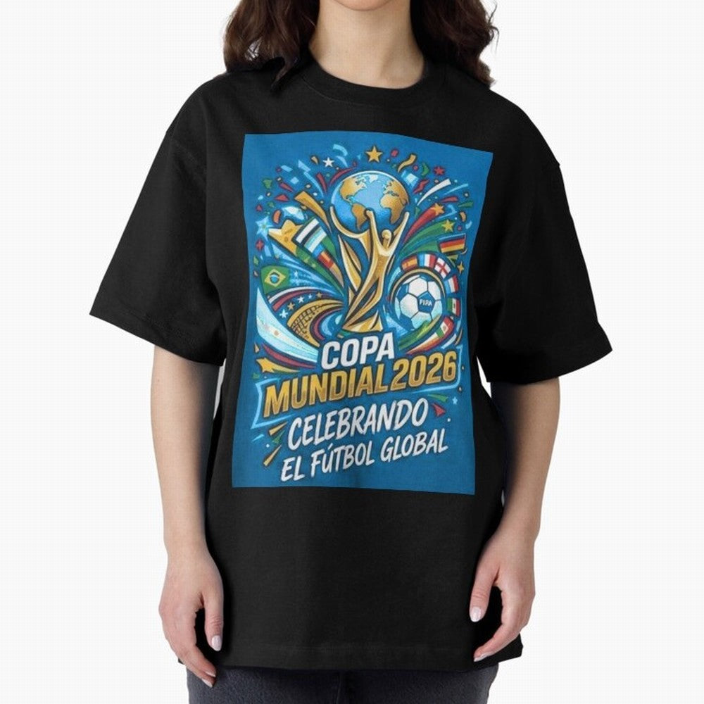 World Cup Oversized T-Shirt Relive the Noise and Pride of FIFA World Cup 2026 Inspired by Haaland, Portugal, Spain and Germany Energy, Game Day Rituals, Football Legends, Country Pride and the Road to the Final; Perfect for People Who Love