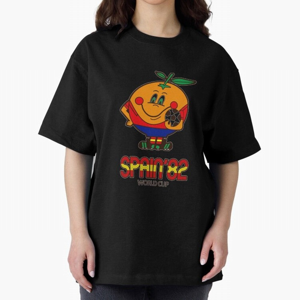 Spain 1982 World Cup- Soccer Oversized T-Shirt Make Every Match About Match Day Hype around FIFA World Cup 2026 USA Canada Mexico, Cristiano Ronaldo, Portugal, Vintage Soccer Flavor, Modern Football Stars, National Flags and Final Night Emotion;
