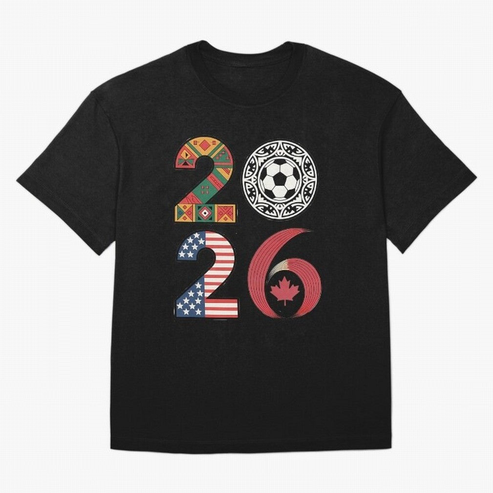 2026 Football Countries Design Usa Canada Mexico Inspired Oversized T-Shirt Bring Global Tournament Vibes to Global Football Passion for FIFA World Cup 2026 Group Stage, Celebrating Messi and Cristiano Ronaldo, Portugal, Football Festival