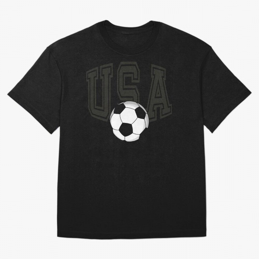 USA soccer ball American world cup 2026 fan Oversized T-Shirt Show Passion for the Stars of FIFA World Cup 2026 Group Stage for Fans of Mbappe and Argentina, France and Brazil, Bringing Global Supporter Spirit, Legendary Goals, National Colors and