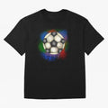 Football soccer Oversized T-Shirt Keep the Match Day Mood of FIFA World Cup 2026 Group Stage Spirit, Capturing Germany, Cristiano Ronaldo, Global Supporter Spirit, Legendary Goals, National Colors and Tournament Celebration; Created for Match Day
