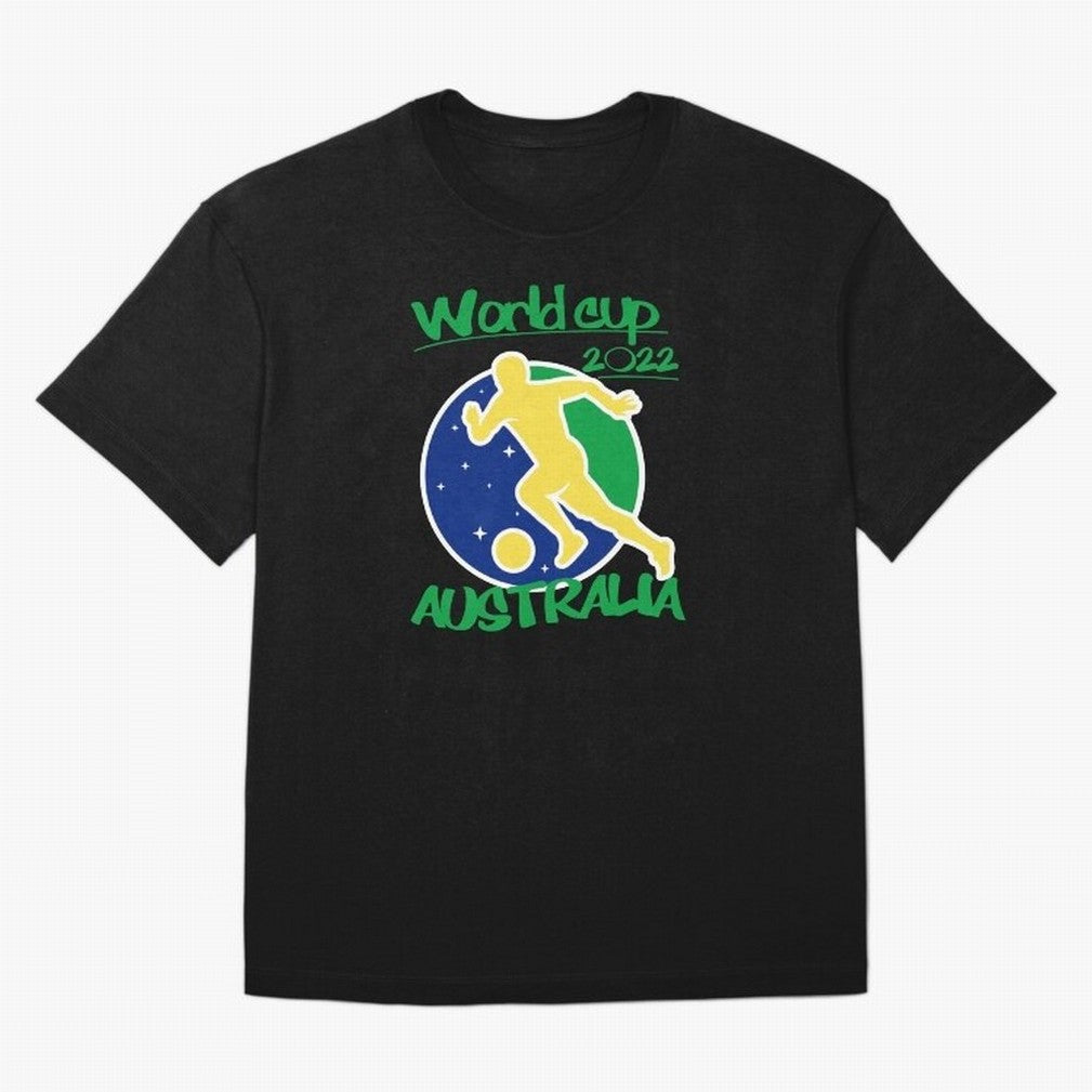 Australia World Cup 2022 Oversized T-Shirt Step into FIFA World Cup 2026 USA Canada Mexico for Fans of Mbappe and Neymar and Netherlands, Bringing Football History, Final Match Energy, Crowd Noise and Once in a Lifetime Moments; Perfect for Fans,
