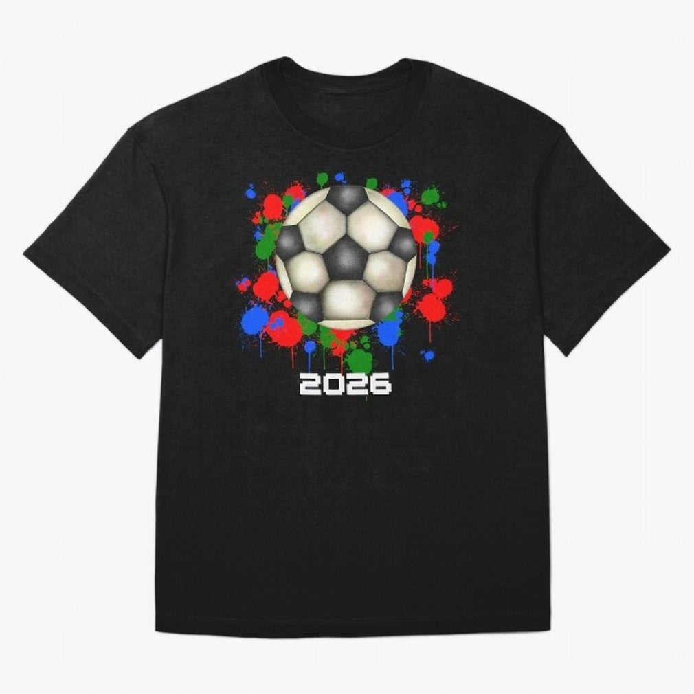 Football 2026 Oversized T-Shirt Discover FIFA World Cup 2026 USA Canada Mexico with Neymar, Haaland and Cristiano Ronaldo, Argentina, France and Brazil Energy, Tournament Hype, Historic Matchups, Family Viewing Parties and Global Sports Pride;